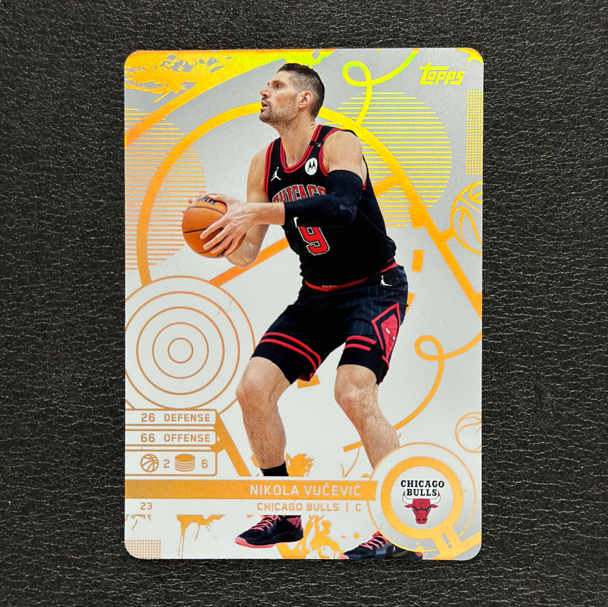 2025-26 Topps Match Attax NBA Nikola Vučević #23 White Base – exact card, flat front