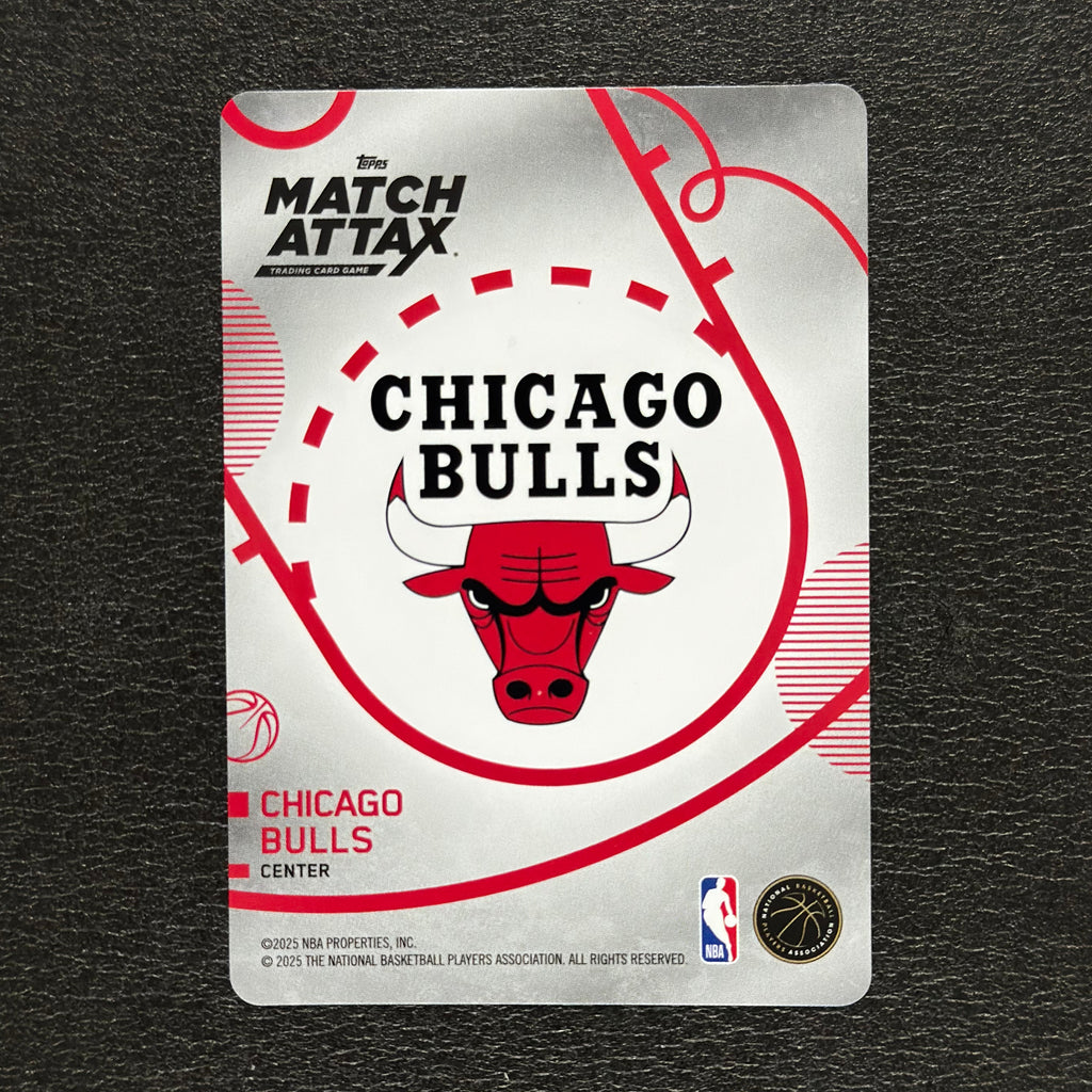 2025-26 Topps Match Attax NBA Nikola Vučević #23 White Base – exact card, flat back