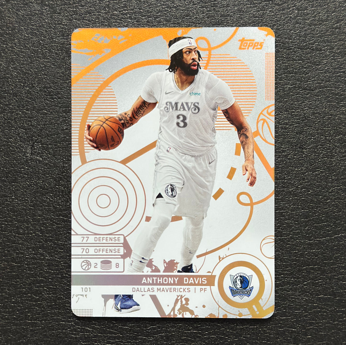 2025-26 Topps Match Attax NBA Anthony Davis #101 White Base – exact card, flat front