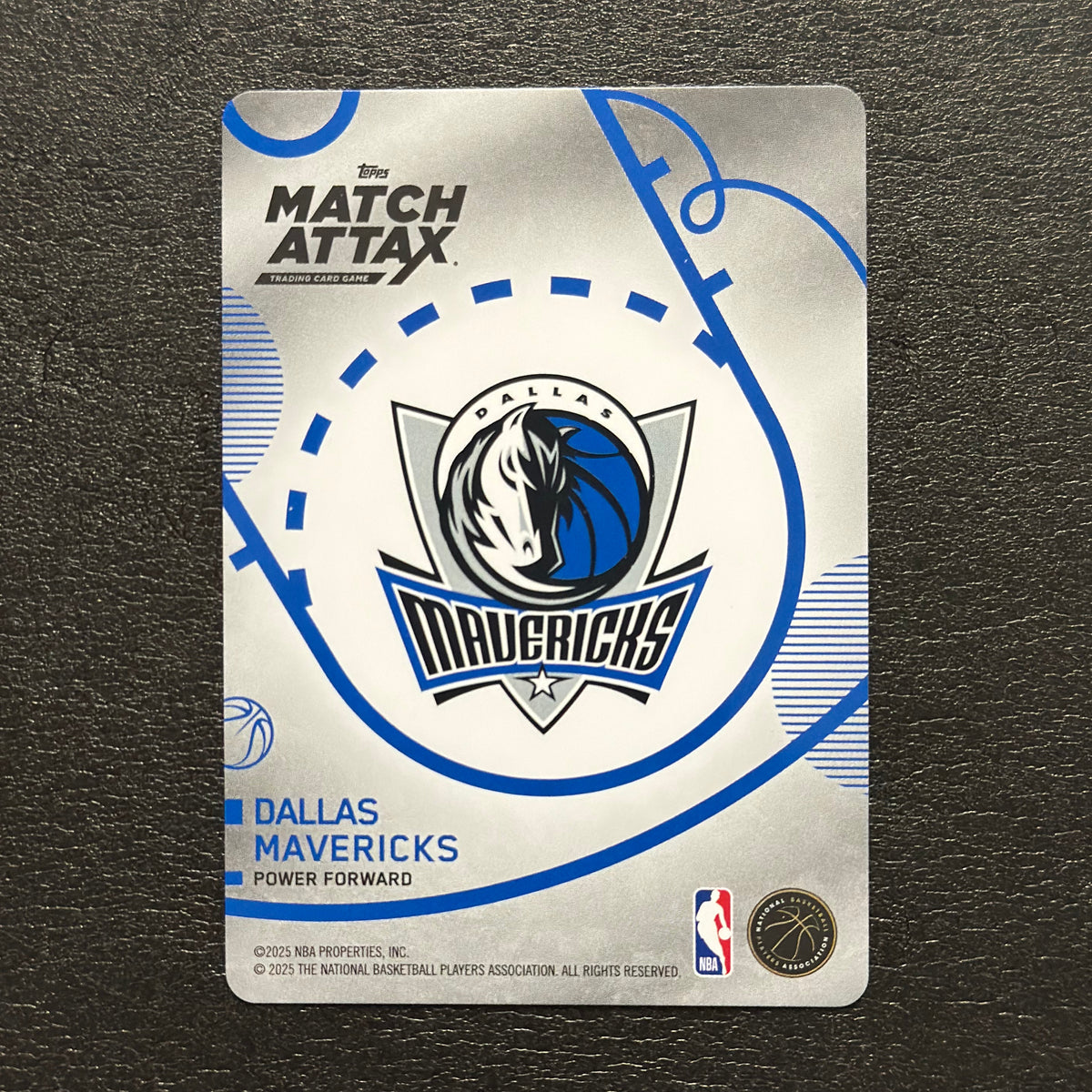 2025-26 Topps Match Attax NBA Anthony Davis #101 White Base – exact card, flat back