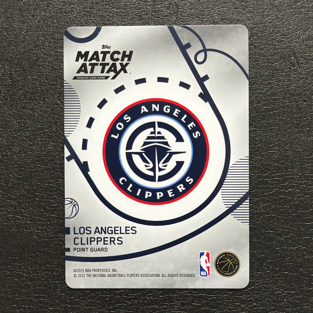 2025-26 Topps Match Attax NBA James Harden #85 White Base – exact card, flat back