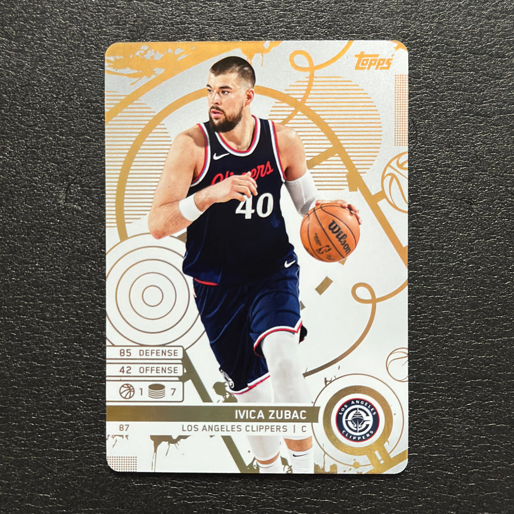 2025-26 Topps Match Attax NBA Ivica Zubac #87 White Base – exact card, flat front