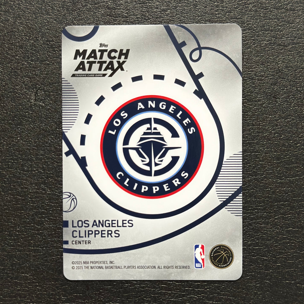 2025-26 Topps Match Attax NBA Ivica Zubac #87 White Base – exact card, flat back