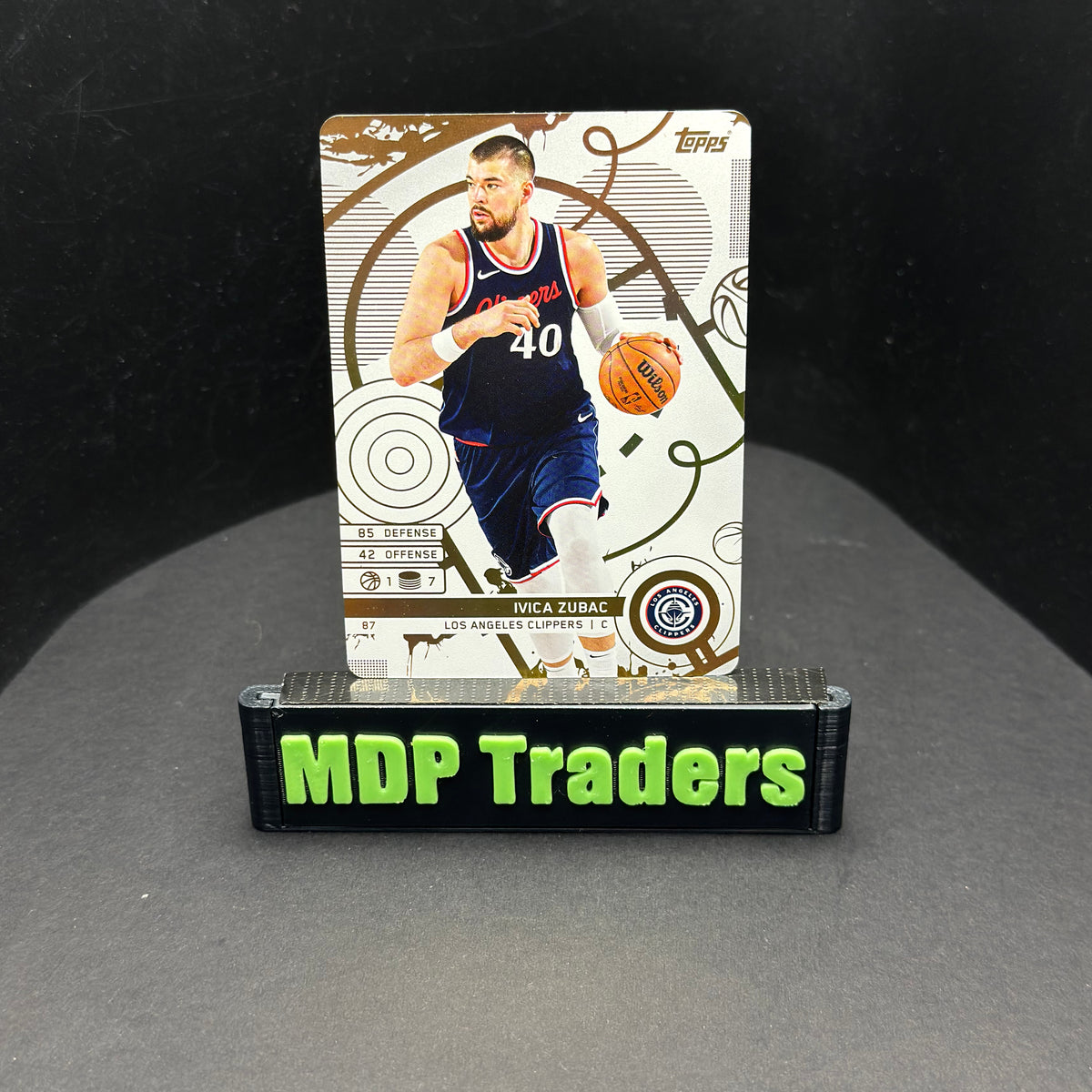 2025-26 Topps Match Attax NBA Ivica Zubac #87 White Base – exact card, stand front