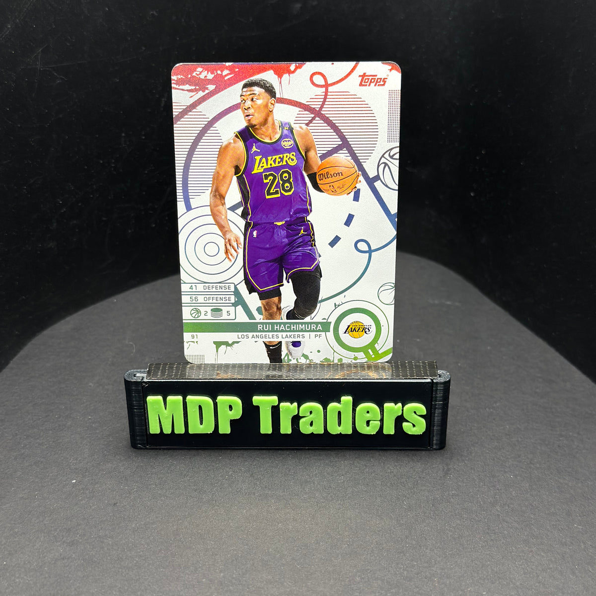2025-26 Topps Match Attax NBA Rui Hachimura #91 White Base – exact card, stand front