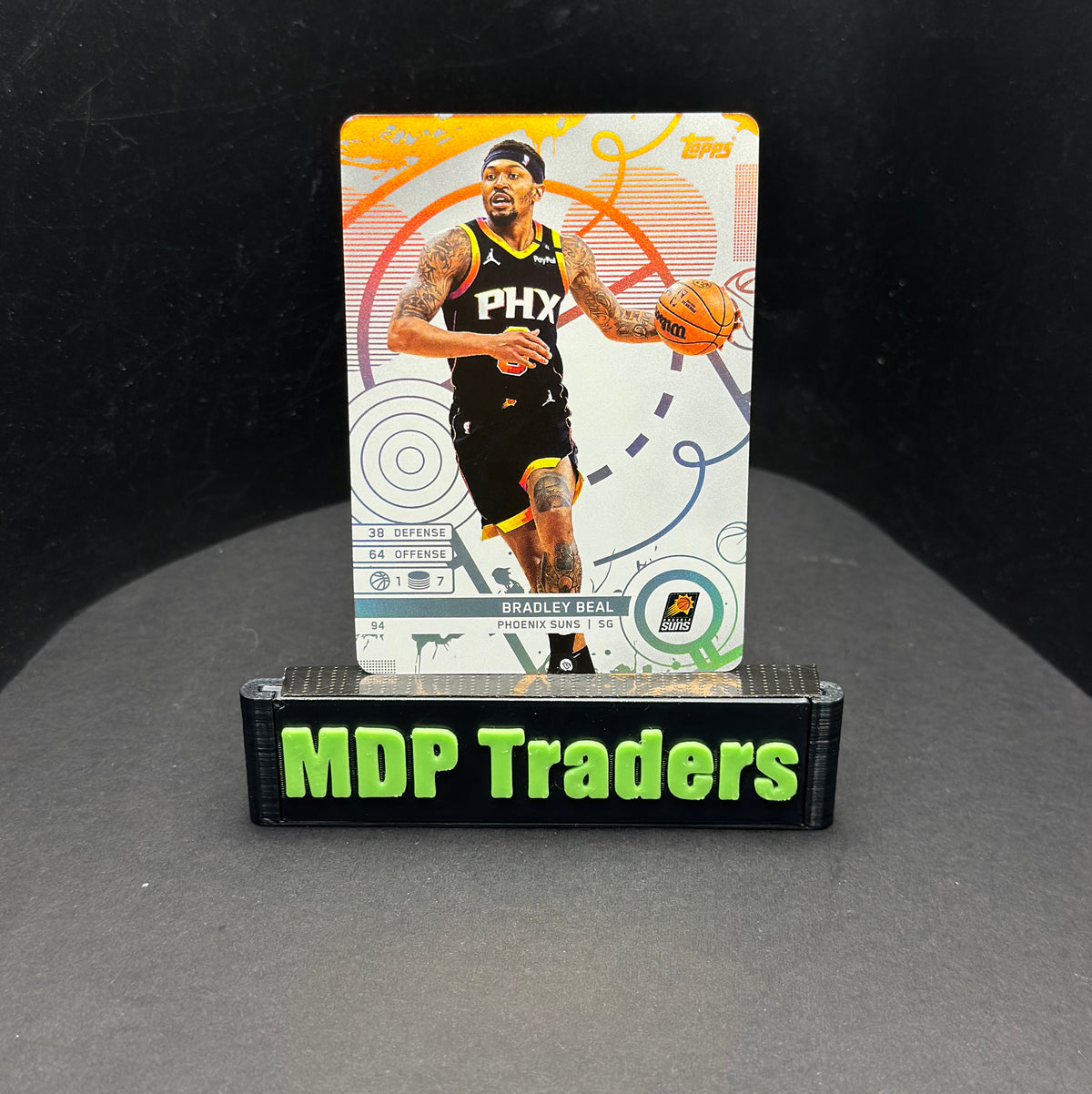 2025-26 Topps Match Attax NBA Bradley Beal #94 White Base – exact card, stand front