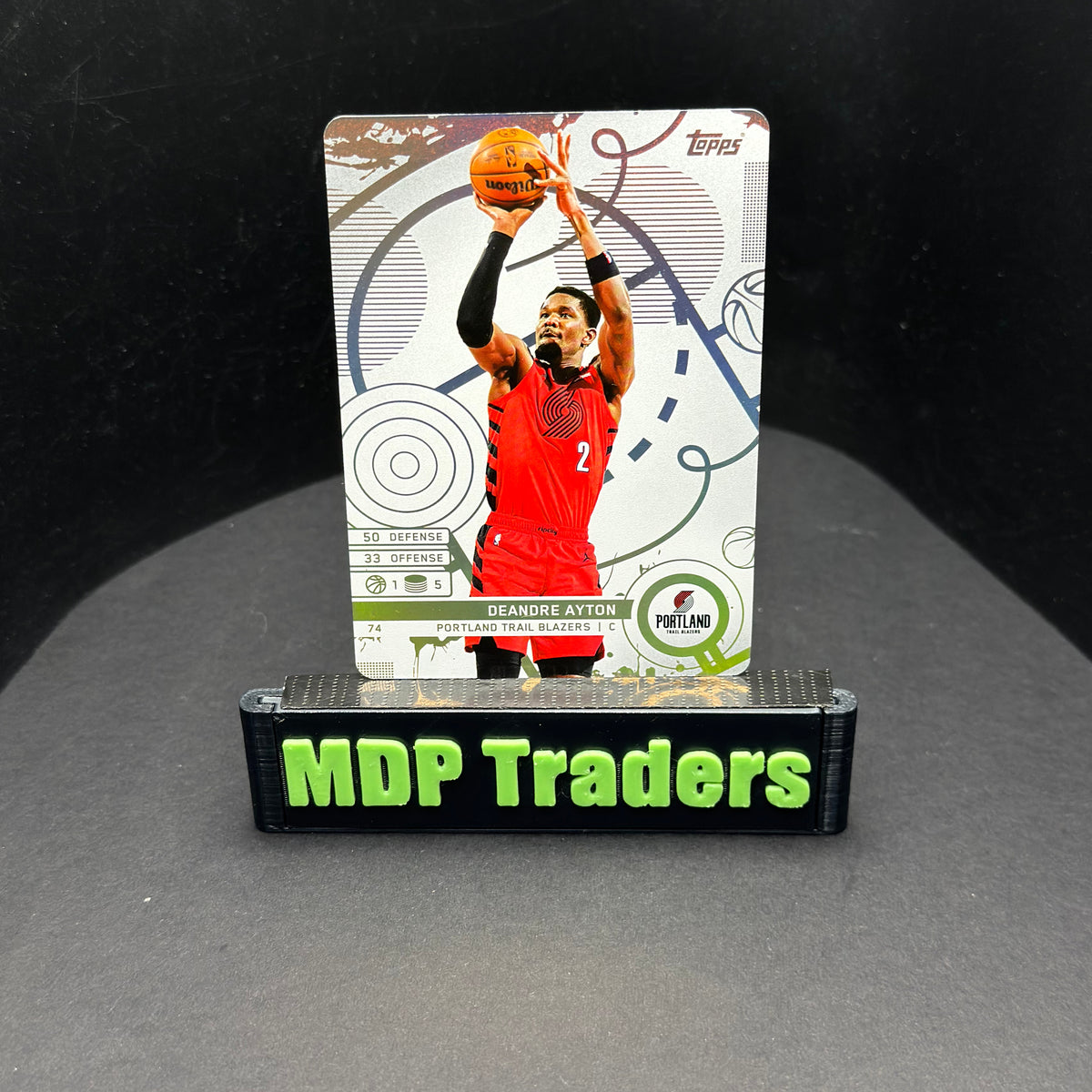 2025-26 Topps Match Attax NBA Deandre Ayton #74 White Base – exact card, stand front