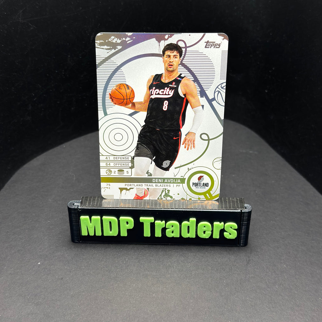 2025-26 Topps Match Attax NBA Deni Avdija #75 White Base – exact card, stand front