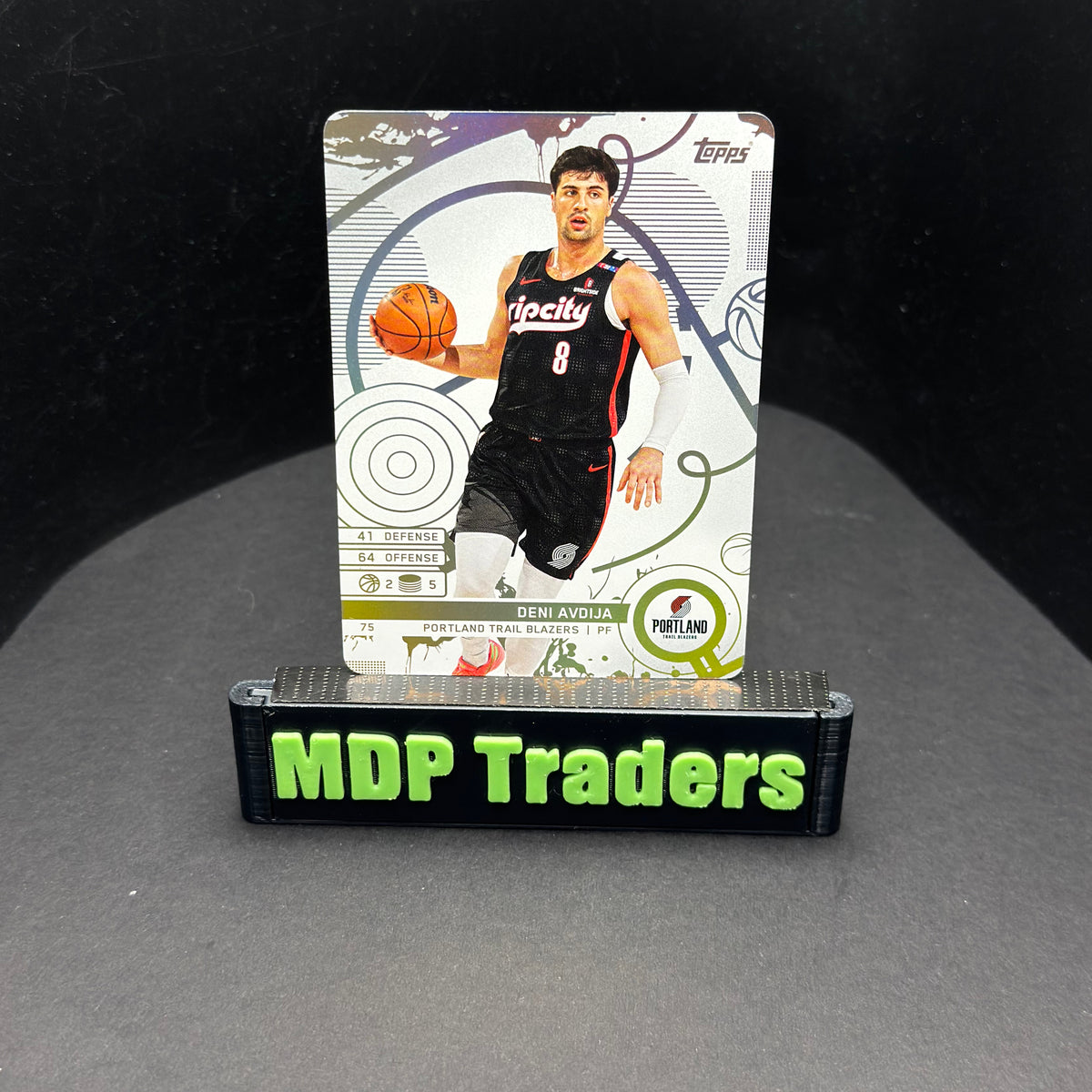 2025-26 Topps Match Attax NBA Deni Avdija #75 White Base – exact card, stand front