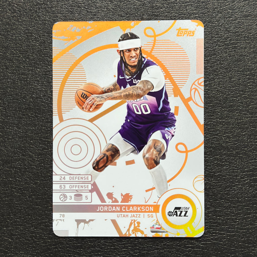 2025-26 Topps Match Attax NBA Jordan Clarkson #78 White Base – exact card, flat front