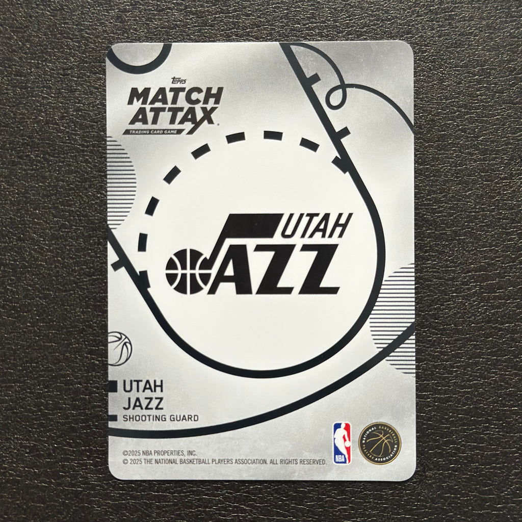 2025-26 Topps Match Attax NBA Jordan Clarkson #78 White Base – exact card, flat back