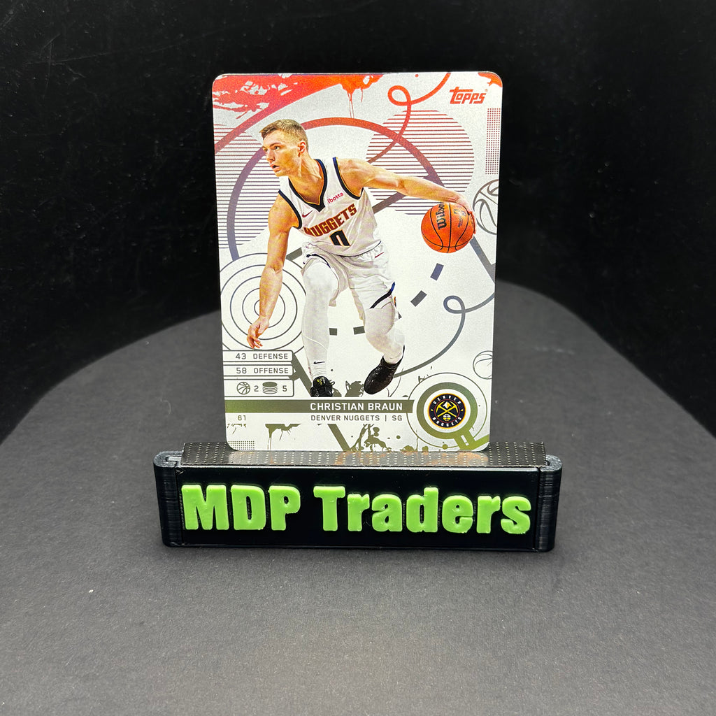2025-26 Topps Match Attax NBA Christian Braun #61 White Base – exact card, stand front