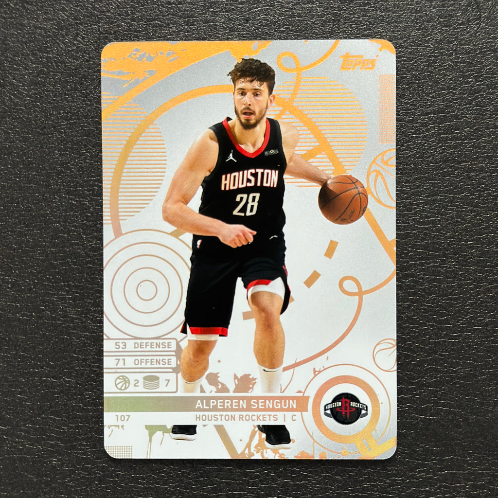 2025-26 Topps Match Attax NBA Alperen Şengün #107 White Base – exact card, flat front