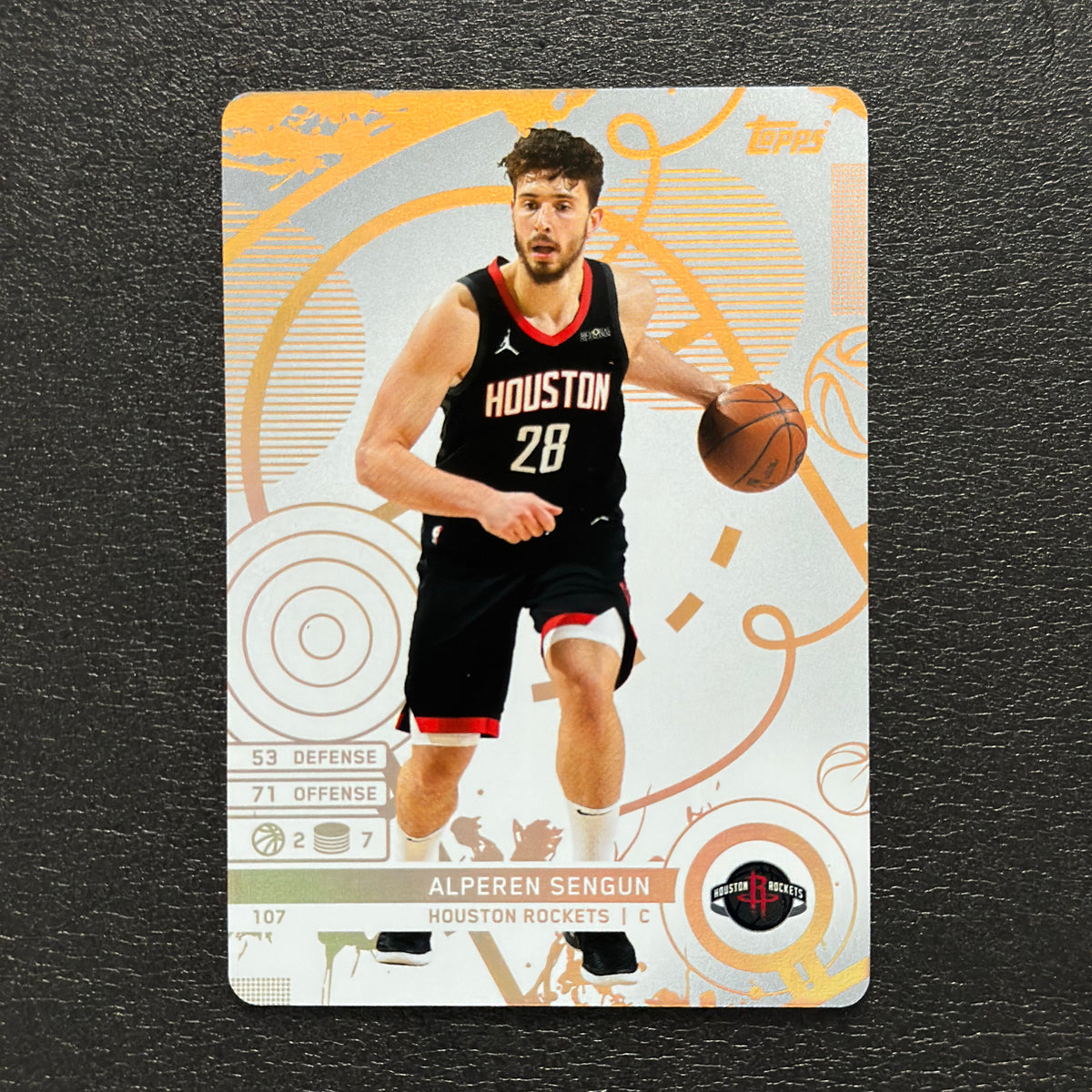 2025-26 Topps Match Attax NBA Alperen Şengün #107 White Base – exact card, flat front