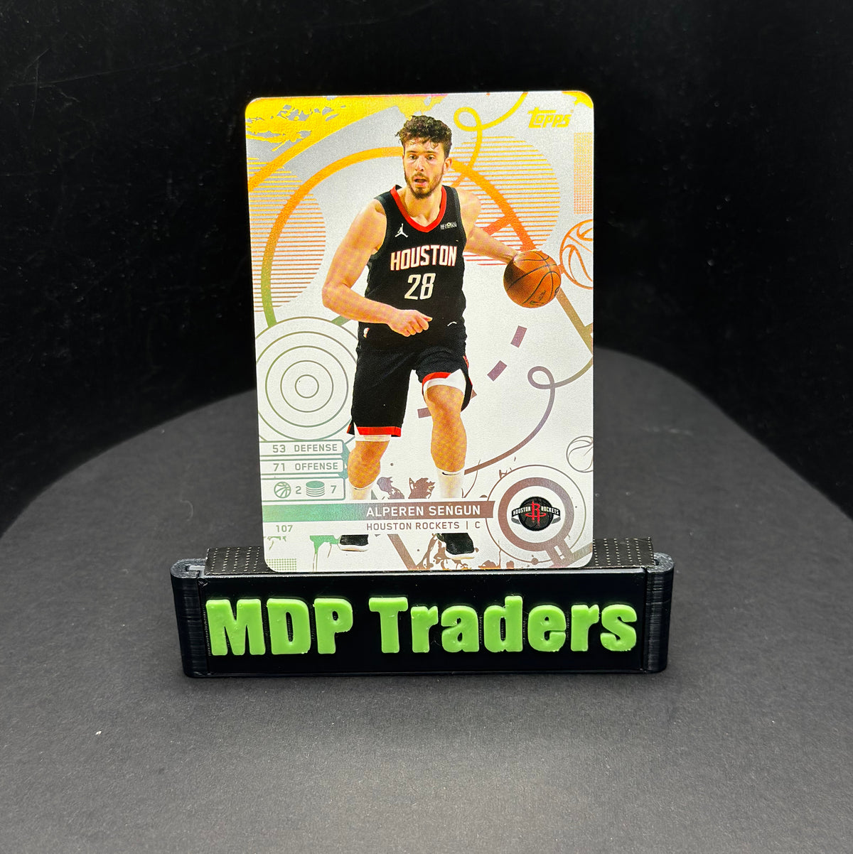 2025-26 Topps Match Attax NBA Alperen Şengün #107 White Base – exact card, stand front