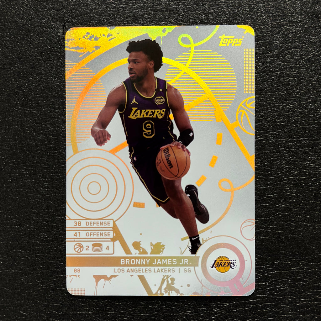 2025-26 Topps Match Attax Bronny James Jr. #88 White Base - front, flat view