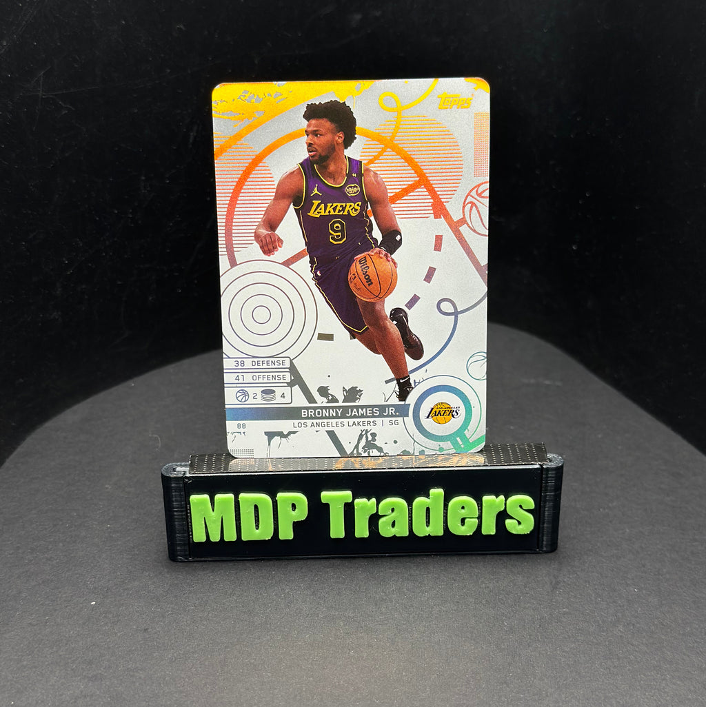 2025-26 Topps Match Attax Bronny James Jr. #88 White Base - front, stand view