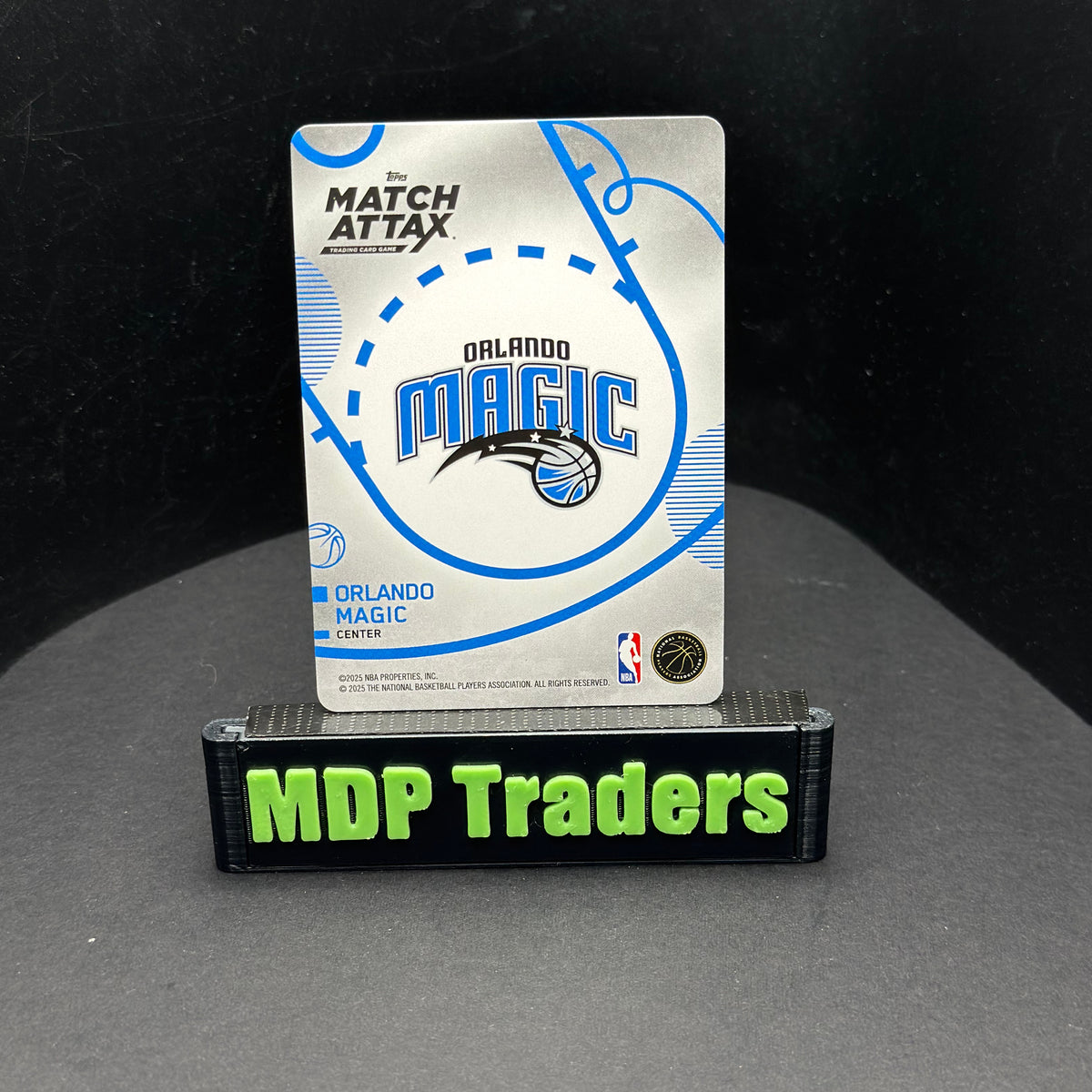2025-26 Topps Match Attax Wendell Carter Jr. #54 White Base - back, stand view