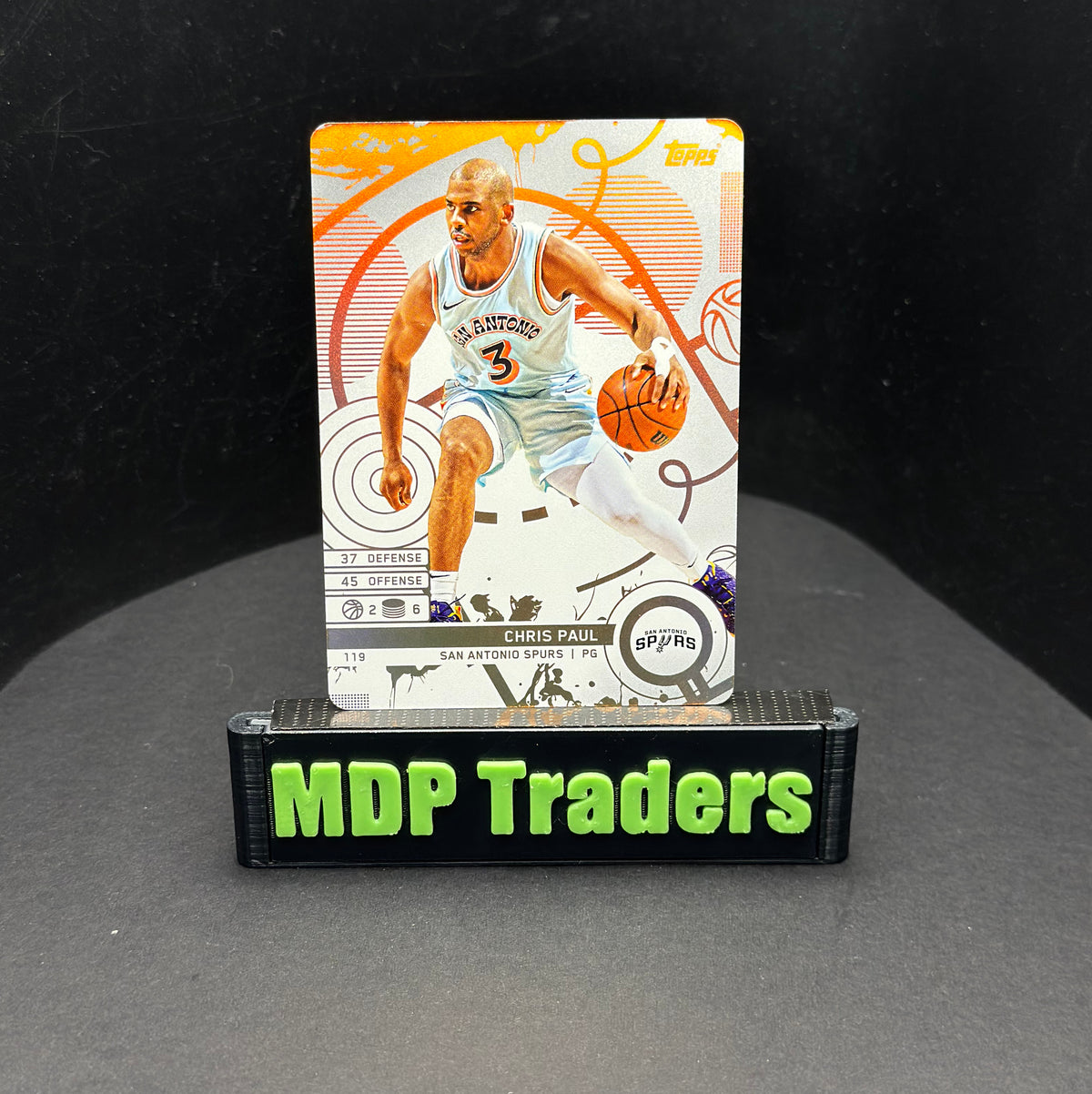 2025-26 Topps Match Attax Chris Paul #119 White Base - front, stand view