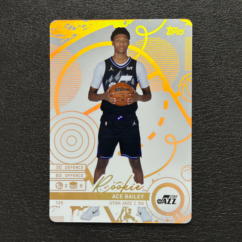 2025-26 Topps Match Attax Ace Bailey #125 White Base - front, flat view
