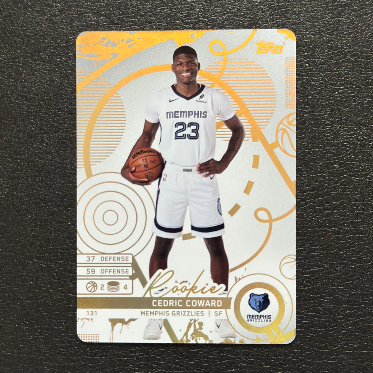 2025-26 Topps Match Attax Cedric Coward #131 White Base - front, flat view
