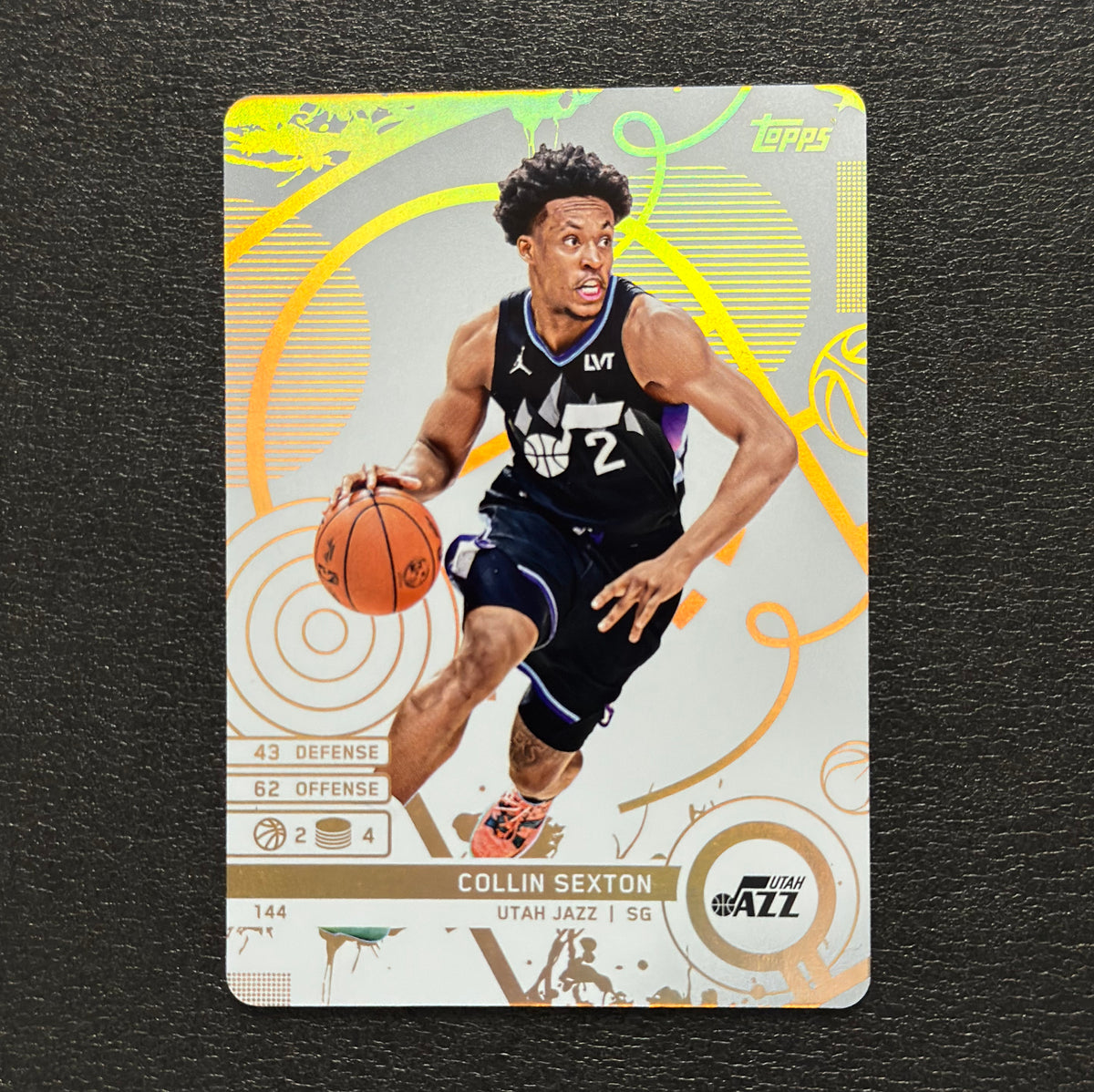 2025-26 Topps Match Attax Collin Sexton #144 White Base - front, flat view