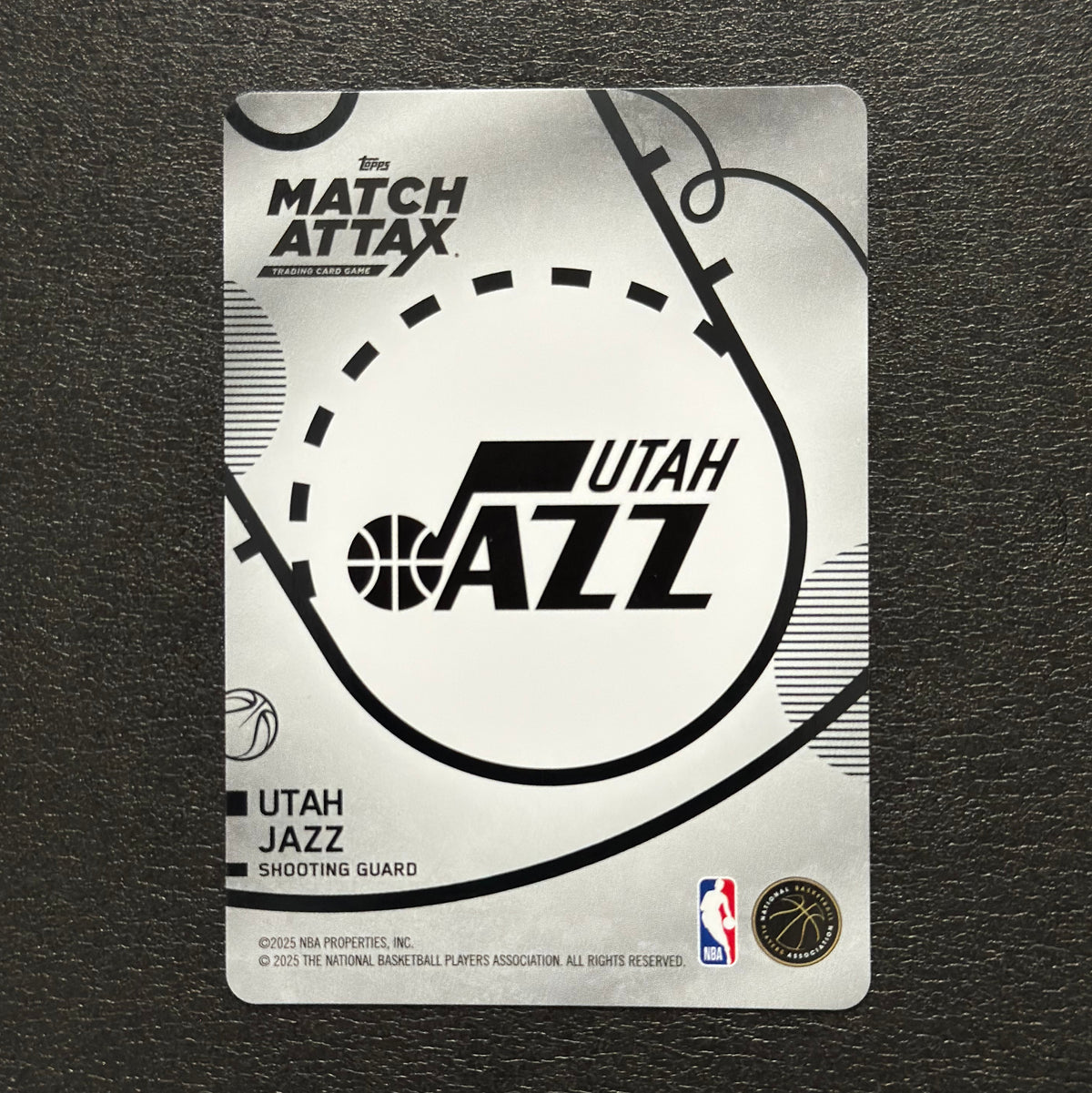 2025-26 Topps Match Attax Collin Sexton #144 White Base - back, flat view