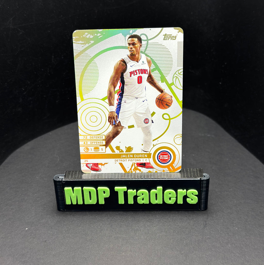 2025-26 Topps Match Attax Jalen Duren #25 White Base - front, stand view
