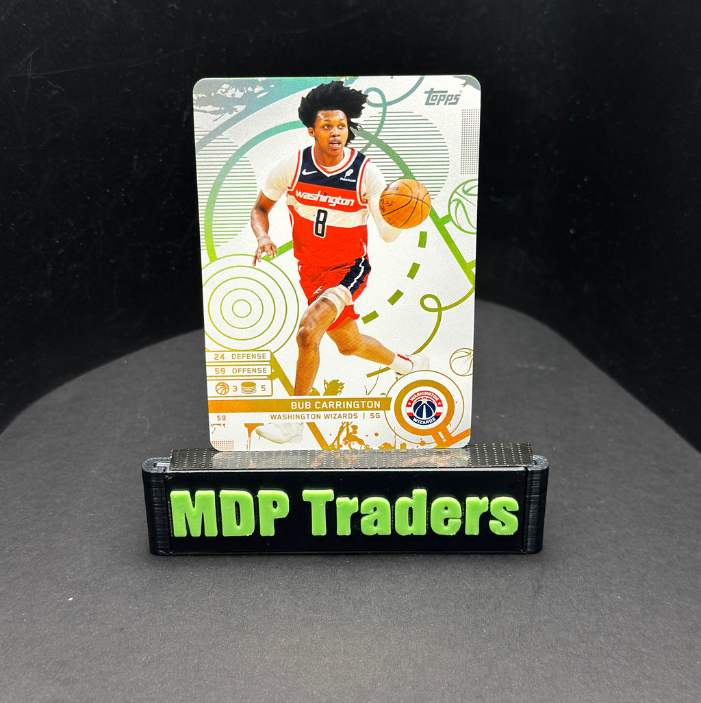 2025-26 Topps Match Attax Bub Carrington #59 White Base - front, stand view