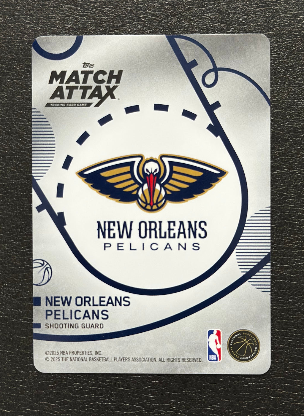 2025-26 Topps Match Attax Dejounte Murray #115 White Base — flat back