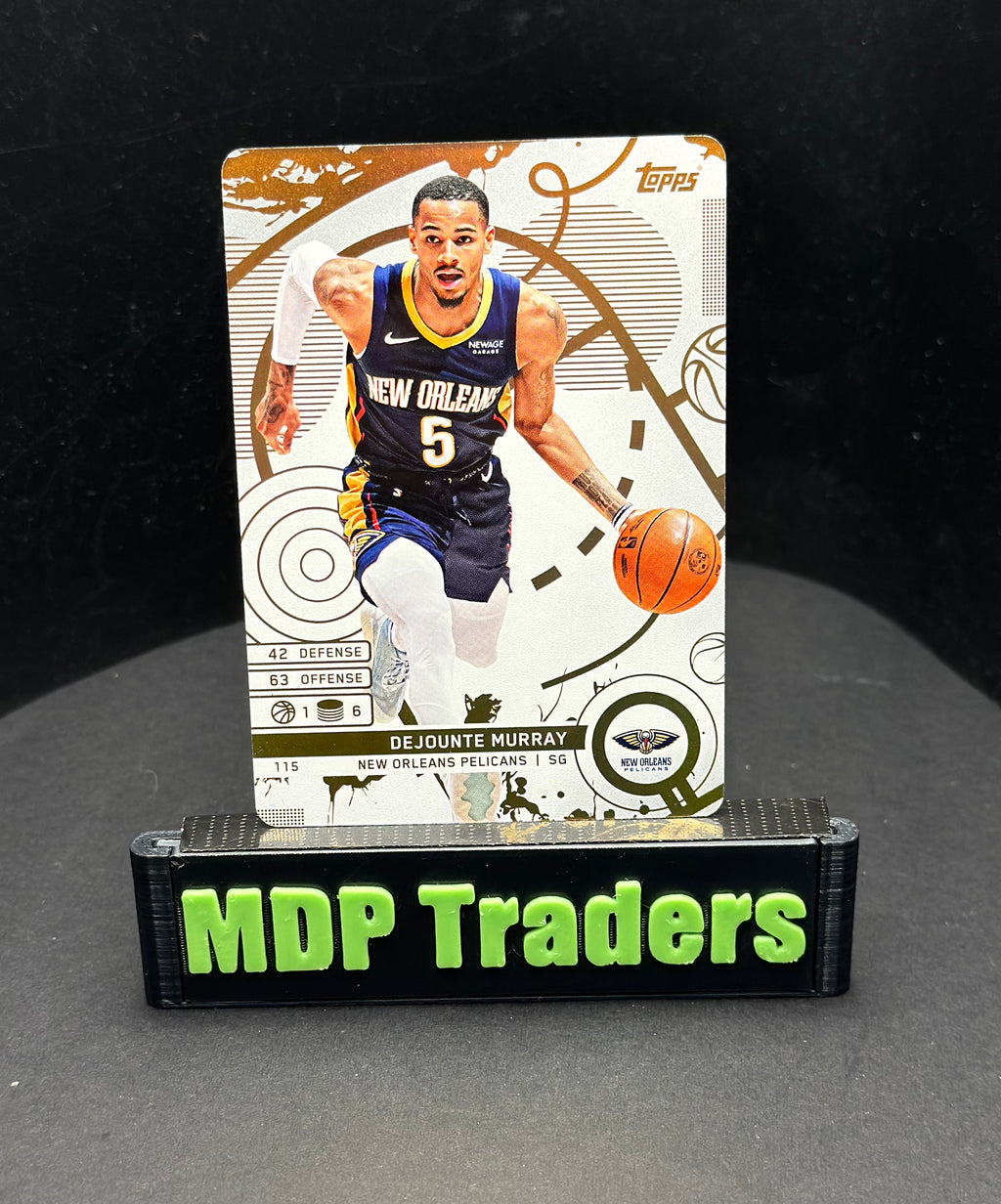 2025-26 Topps Match Attax Dejounte Murray #115 White Base — stand front