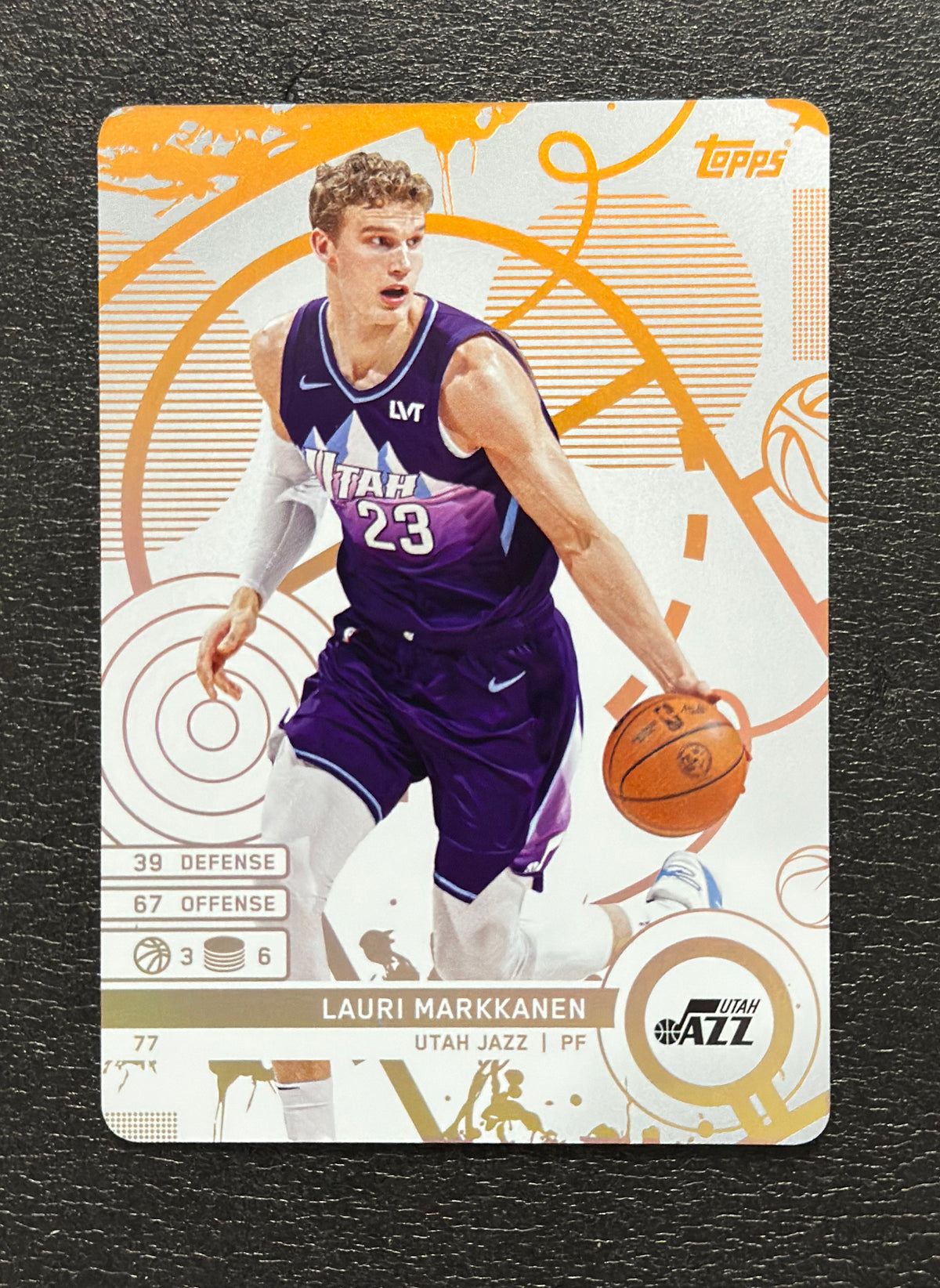 2025-26 Topps Match Attax Lauri Markkanen #77 White Base — flat front