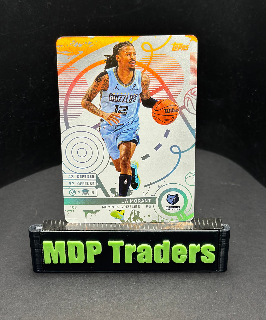 2025-26 Topps Match Attax Ja Morant #108 White Base — stand front