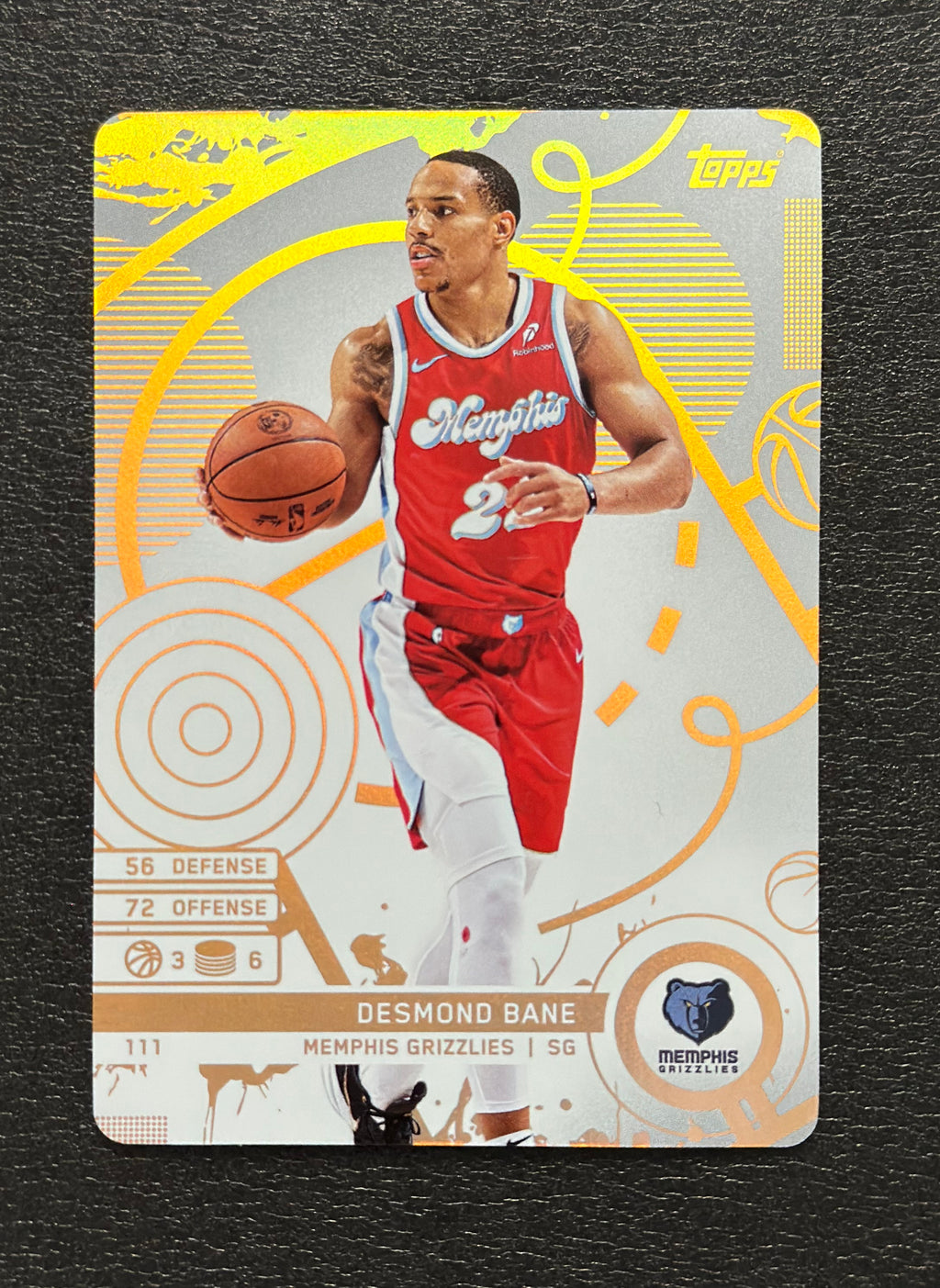 2025-26 Topps Match Attax Desmond Bane #111 White Base — flat front
