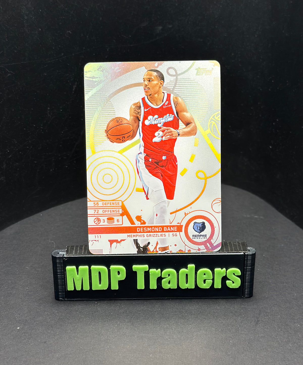 2025-26 Topps Match Attax Desmond Bane #111 White Base — stand front