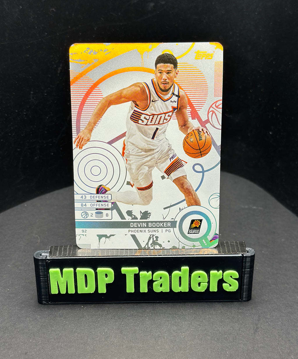 2025-26 Topps Match Attax Devin Booker #92 White Base — stand front