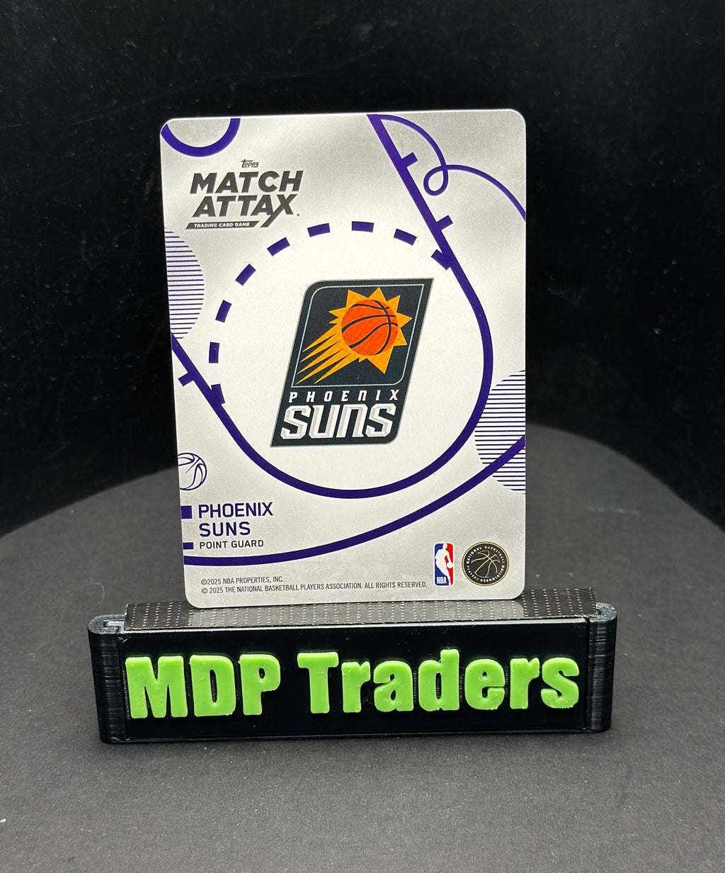 2025-26 Topps Match Attax Devin Booker #92 White Base — stand back