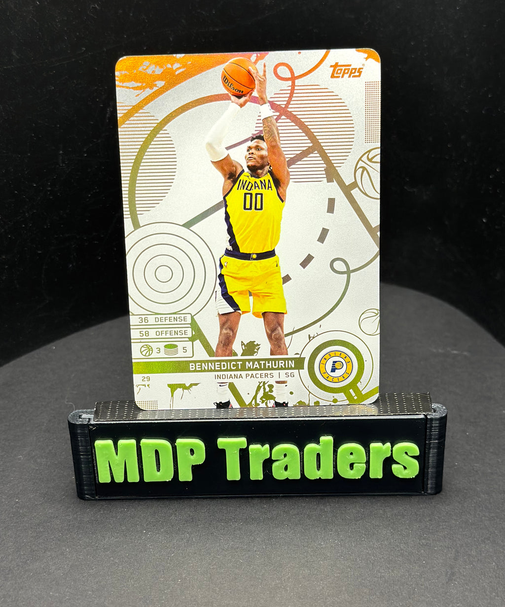 2025-26 Topps Match Attax Bennedict Mathurin #29 White Base — stand front