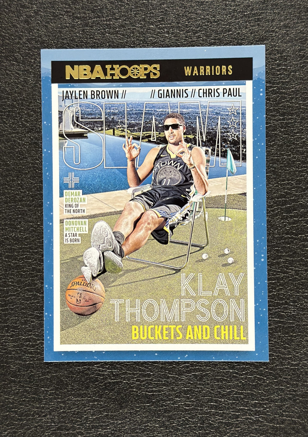 2021-22 Panini NBA Hoops Klay Thompson SLAM Winter #215 - front