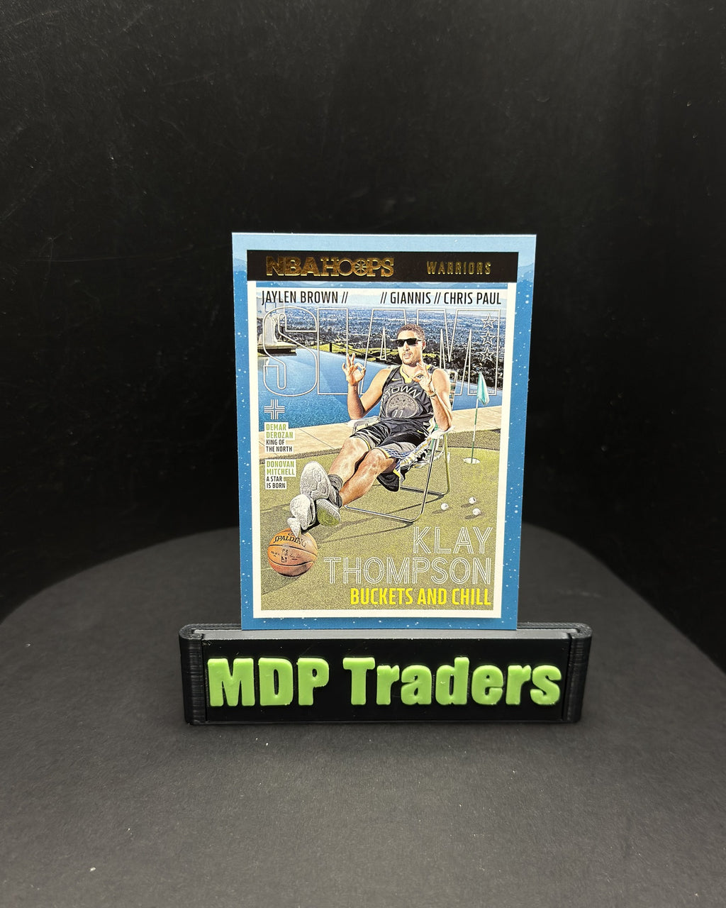 2021-22 Panini NBA Hoops Klay Thompson SLAM Winter #215 - display front
