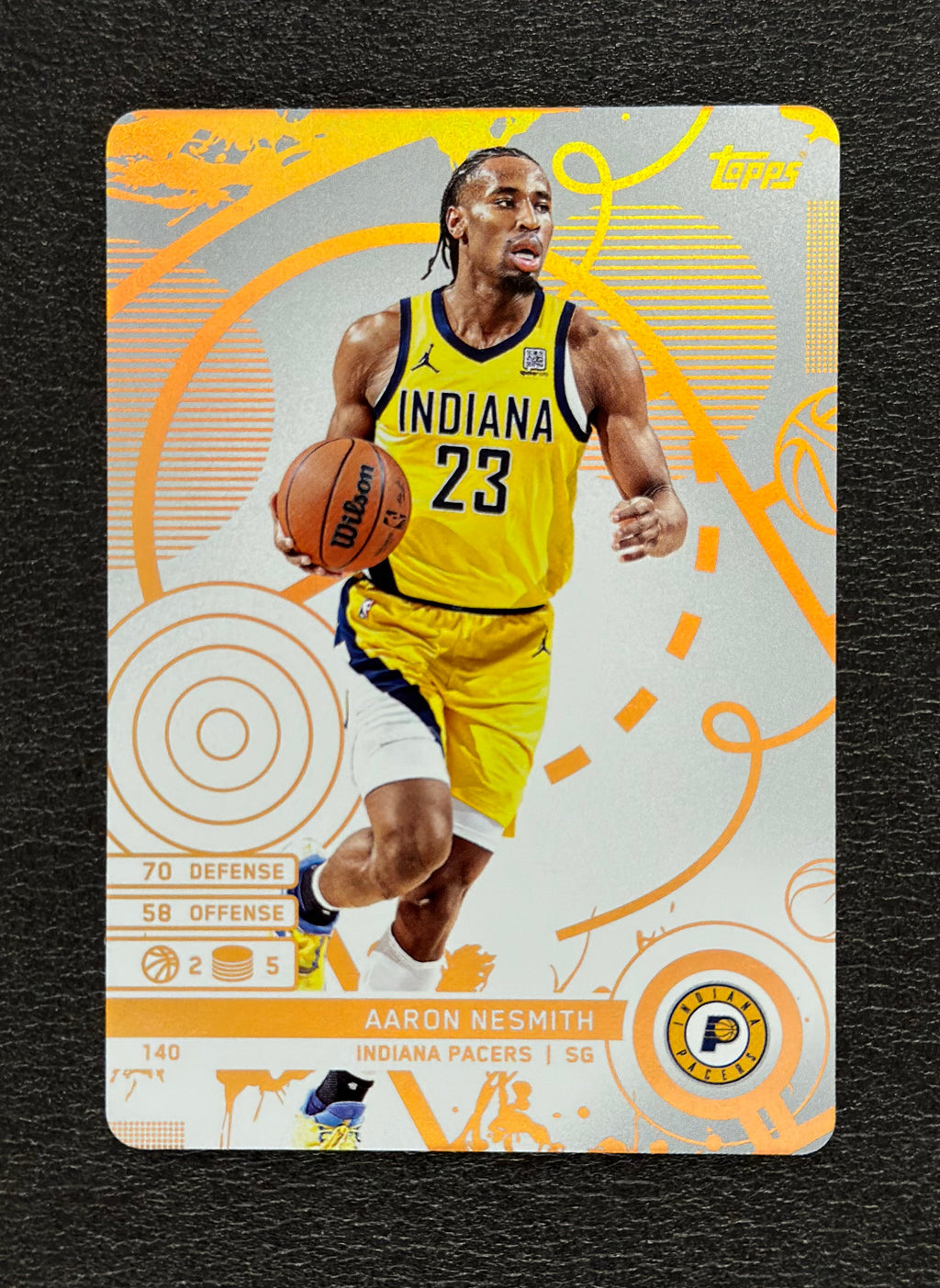 2025-26 Topps Match Attax Aaron Nesmith #140 White Base — flat front