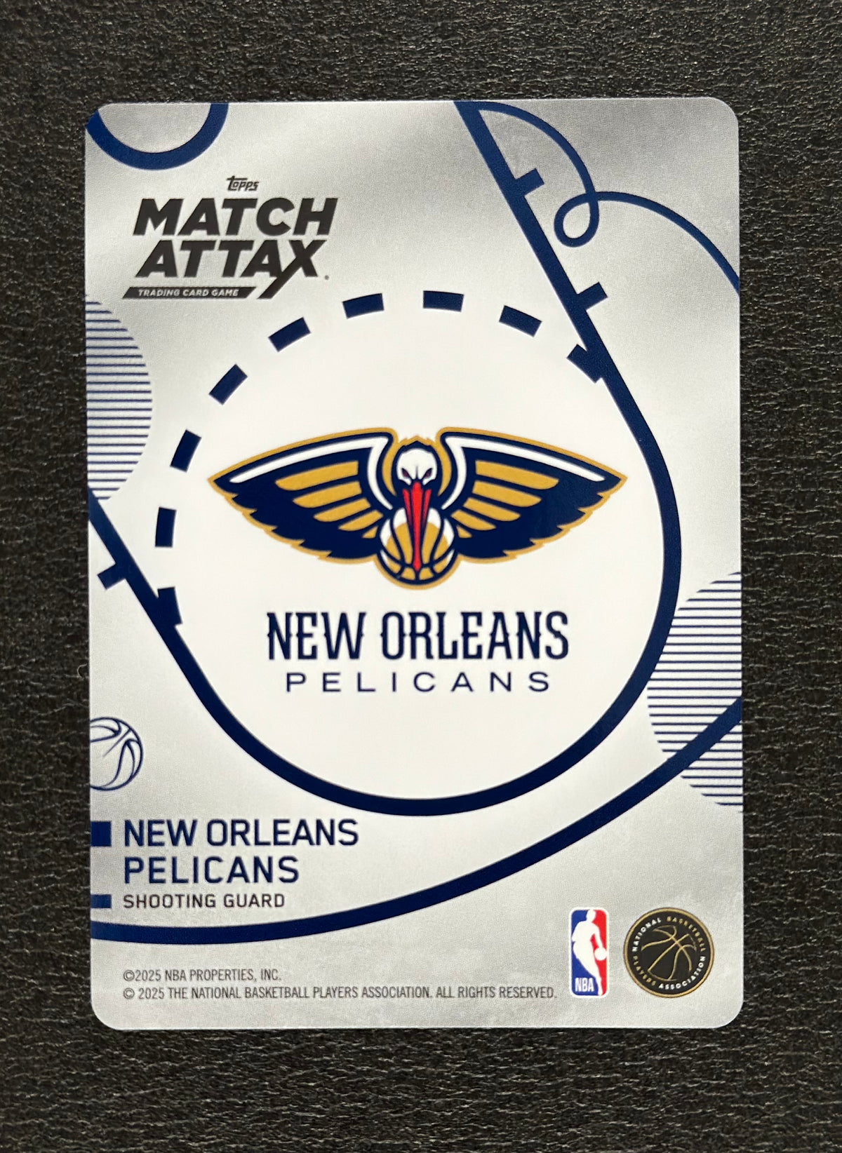2025-26 Topps Match Attax CJ McCollum #150 White Base — flat back