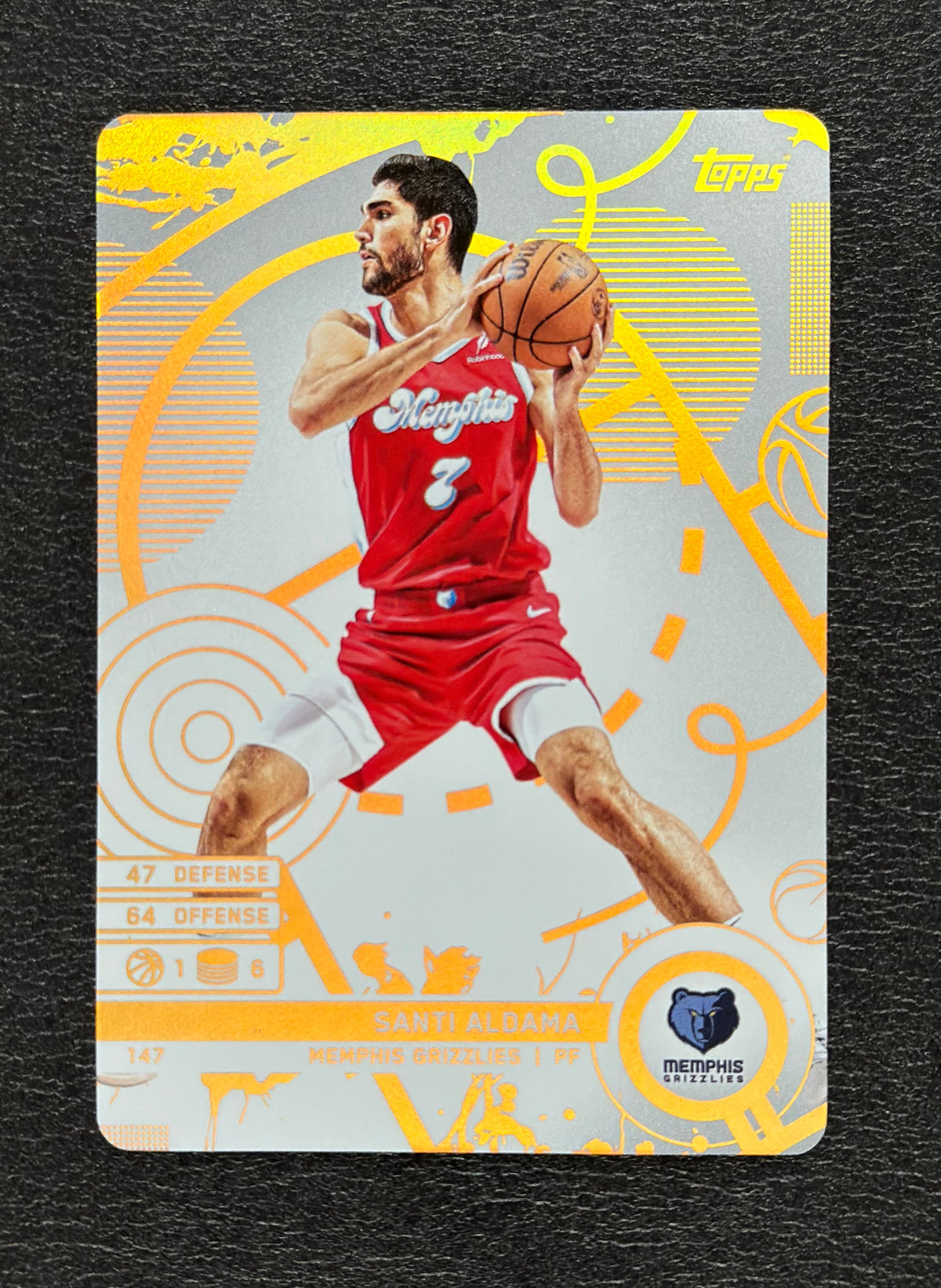 2025-26 Topps Match Attax Santi Aldama #147 White Base — flat front