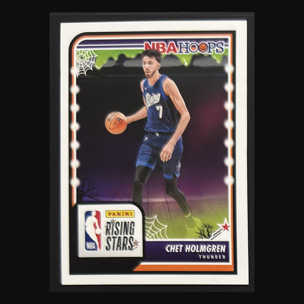 Front of 2023-24 Panini Haunted Hoops Rising Stars Chet Holmgren #293 — exact card shown