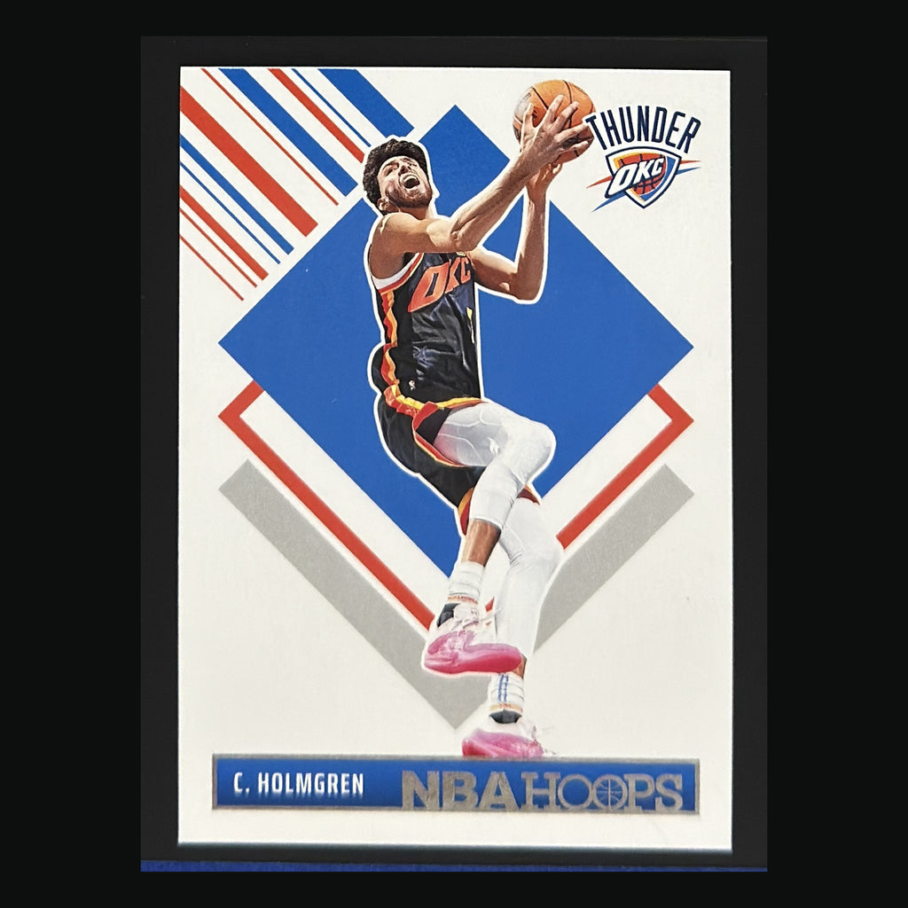 Front of 2024-25 Panini NBA Hoops Hoops Tribute Chet Holmgren #289 — exact card shown
