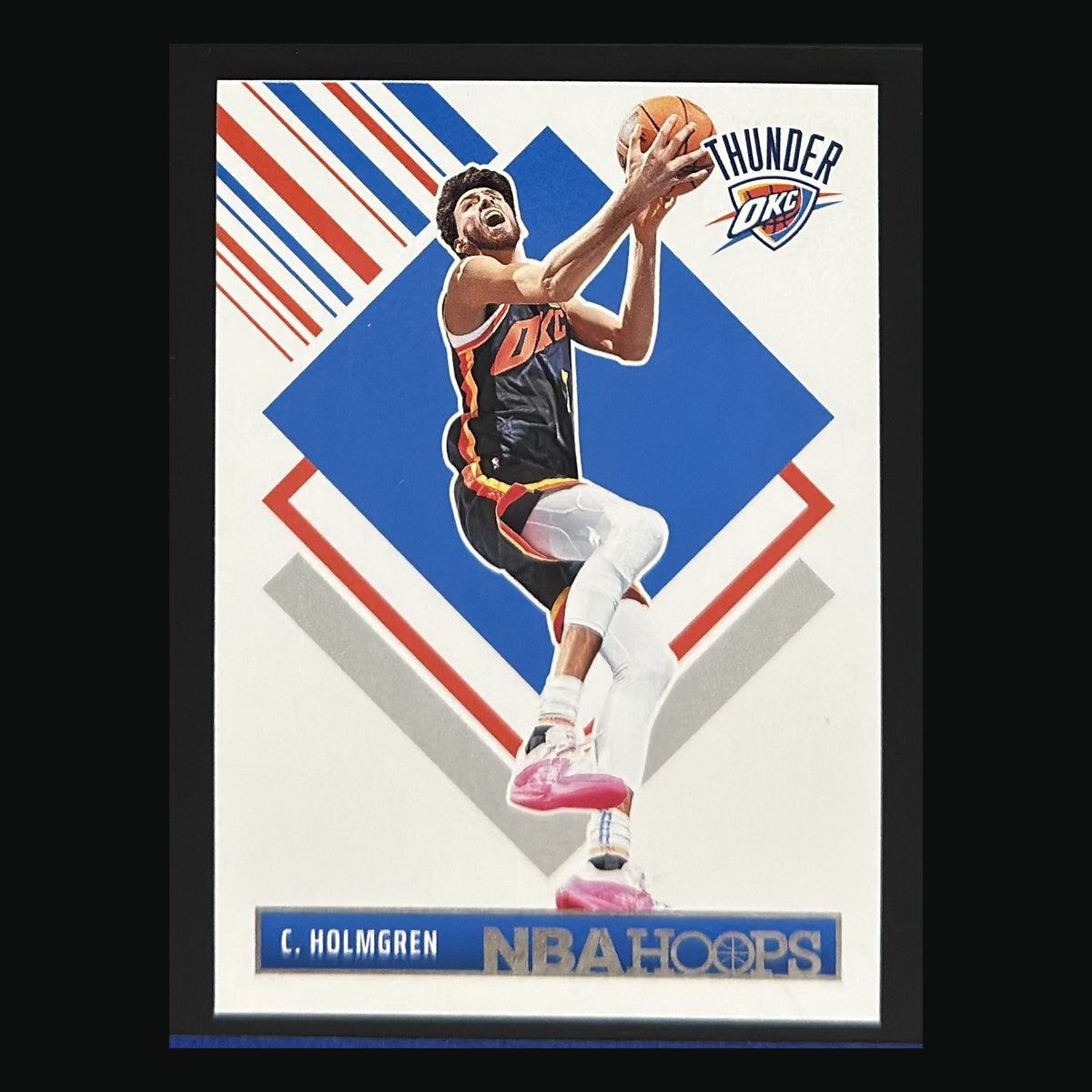 Front of 2024-25 Panini NBA Hoops Hoops Tribute Chet Holmgren #289 — exact card shown
