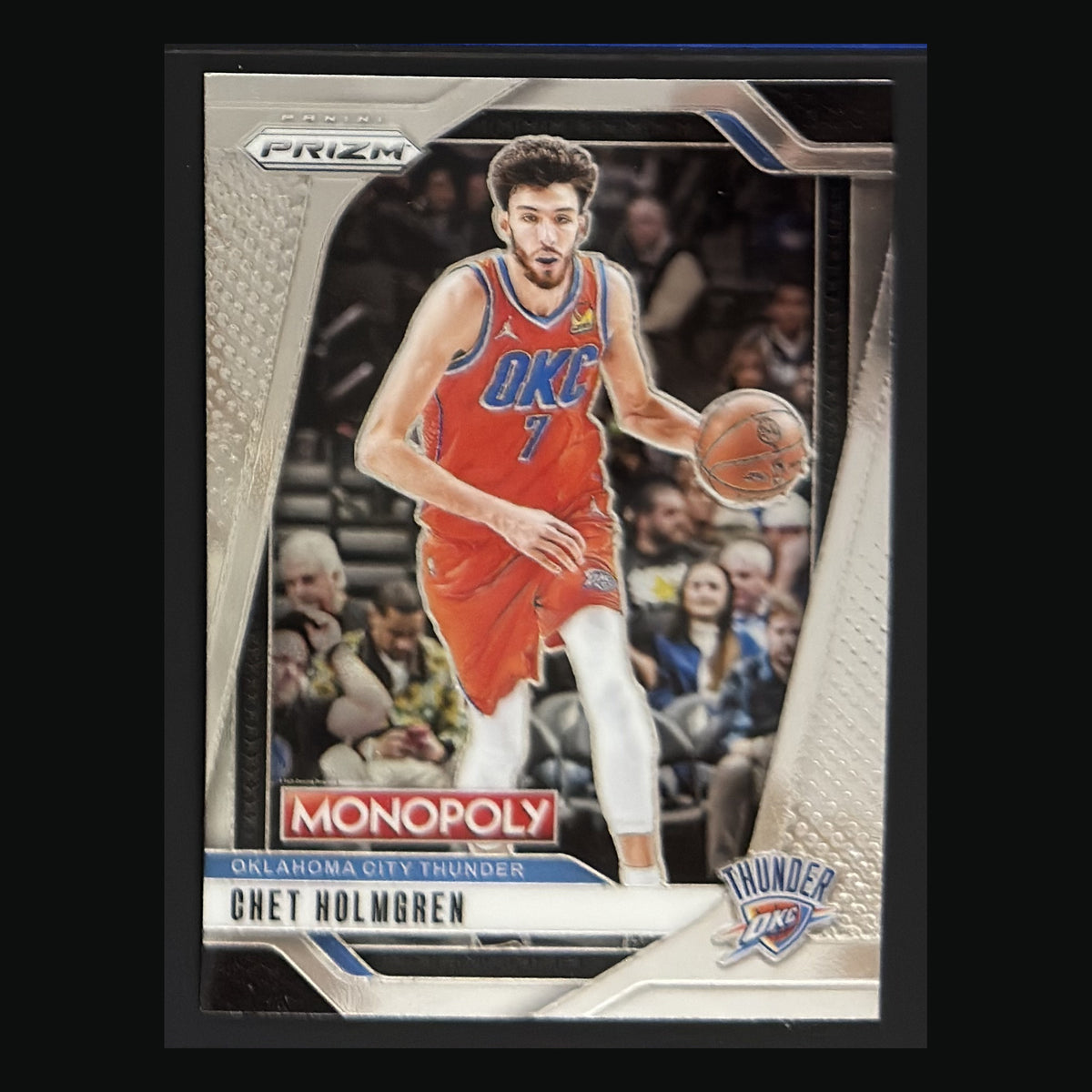 Front of 2024-25 Panini Prizm Monopoly Chet Holmgren #80 — exact card shown
