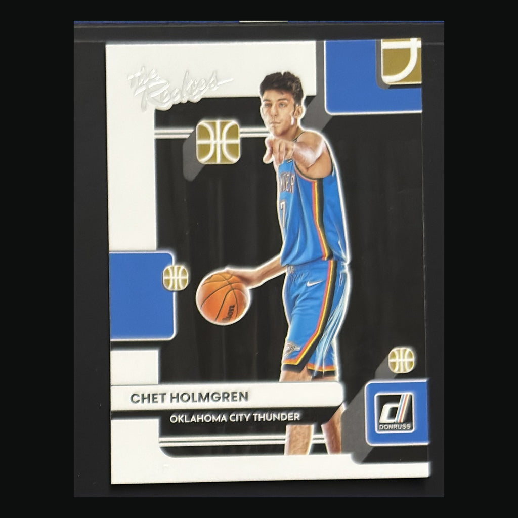 Front of 2022-23 Panini Donruss The Rookies Chet Holmgren RC #2 — exact card shown