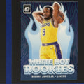 2024-25 Panini Donruss Optic White Hot Rookies Purple Bronny James Jr. RC #15 — front view