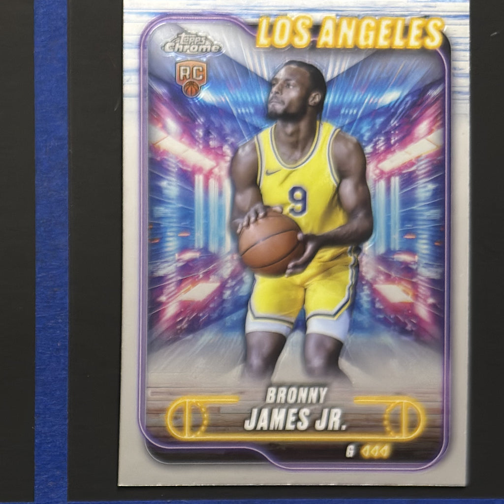 2024-25 Topps Chrome Basketball Bronny James Jr. RC #149 — front view